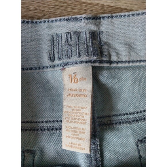 Jeans Jeggings size 16 plus stretch high rise * JUSTICE - Picture 3 of 7